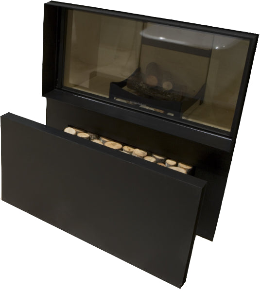 Antonio Lupi Skemabox Termocamino A Legna Con Struttura In Acciaio