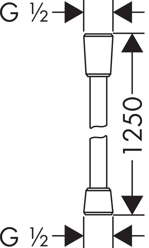 Flessibile doccia 125 cm Cromo Hansgrohe Isiflex 28272000