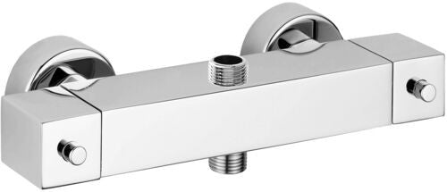 Paffoni Level Leq269 Level Miscelatore doccia Esterno Con Cromo, dettaglio ravvicinato della finitura e del marchio