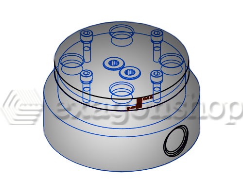 Paffoni Light Lig030 Base Fissaggio Corpo Incasso A Pavimento Per miscelatori art. 031 032