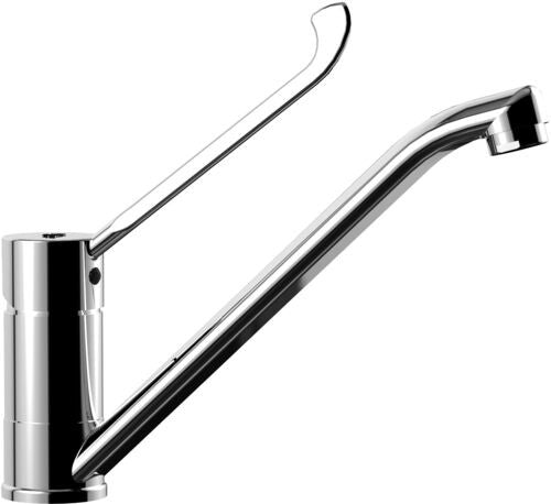 Paffoni red red303 miscelatore lavello con leva clinica, dettaglio della doccetta estraibile