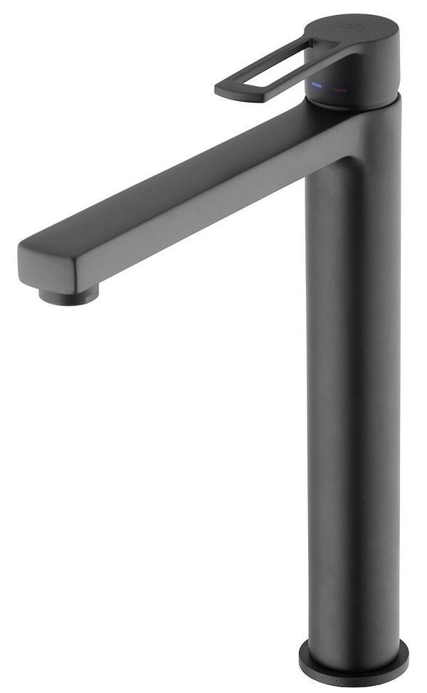 Paffoni Ringo Rin081 Miscelatore Lavabo alto Prolungato Senza Piletta Nero Opaco