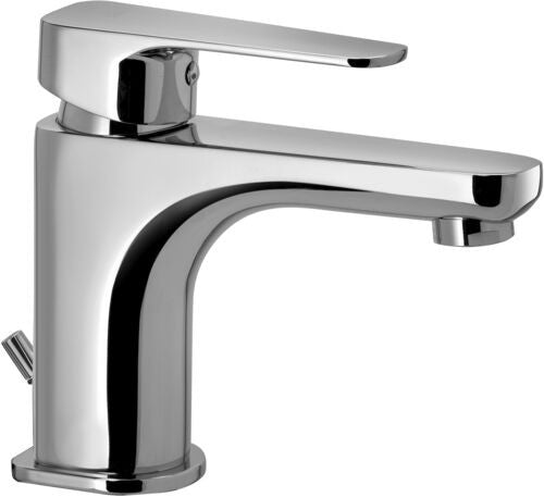 Paffoni Sly Sy075 Miscelatore lavabo energy Saving Funzione, vista frontale su sfondo bianco