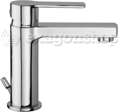 Paffoni West Ws075 Es Miscelatore lavabo Energy Saving, vista frontale su sfondo bianco