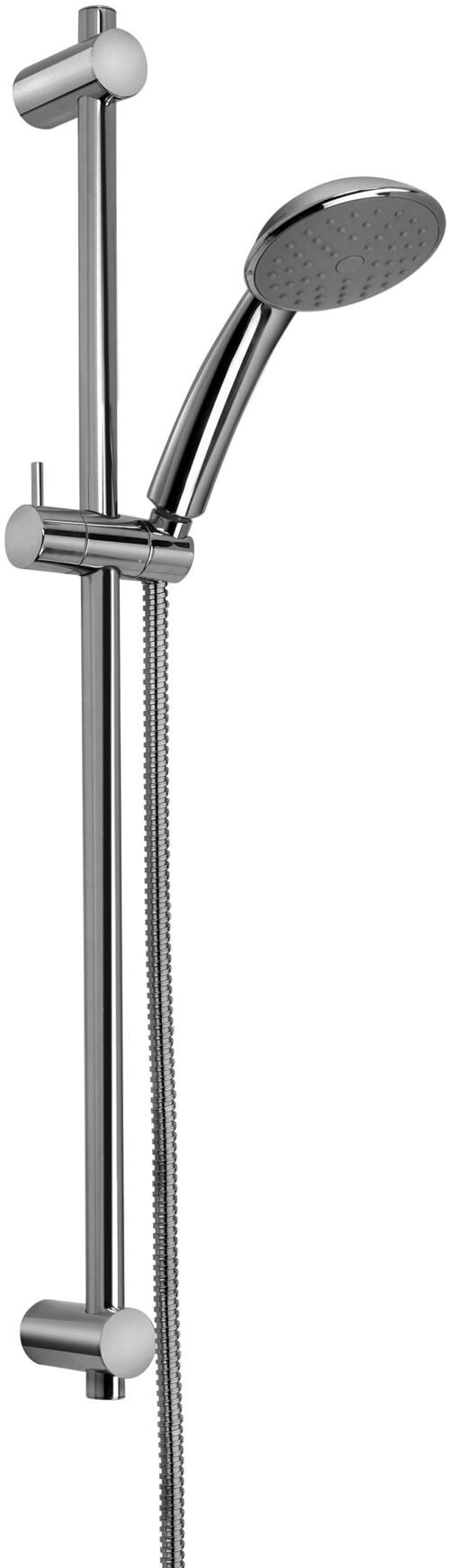 Paffoni Lance Zsal181 asta doccia 73 Cm con saliscendi cromo, dettaglio ravvicinato della finitura e del marchio