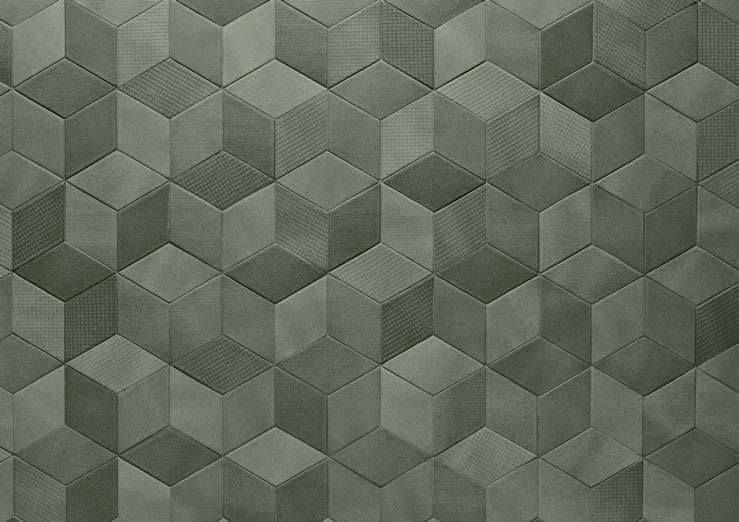 Mutina Tex Piastrella Cm 11,5x20 Trafilato Smaltato In Gres Porcellanato Olive