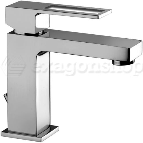 Paffoni Effe Ef071 Miscelatore Lavabo Senza Scarico Cromo, vista frontale su sfondo bianco