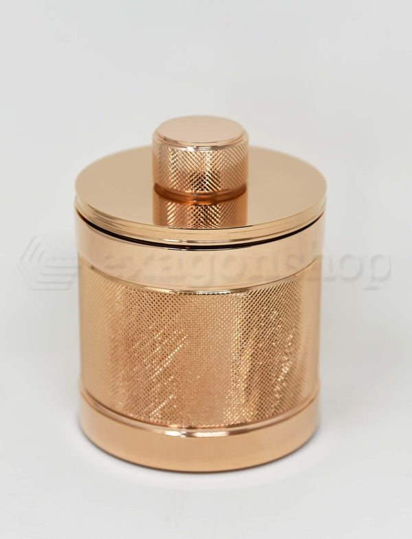 Bertocci OFFICINA 01 contenitore da appoggio con tappo oro rosa