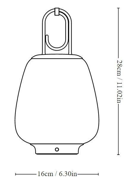 &Tradition LUCCA SC51 Lampada ricaricabile grigio muschio da interno esterno