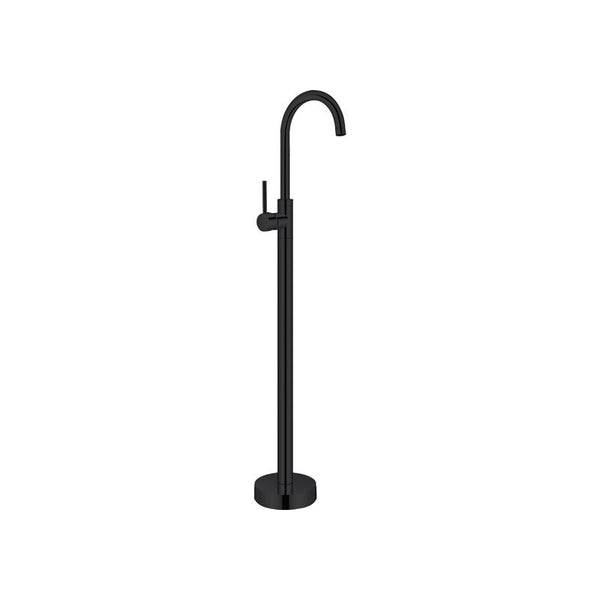 New Line Miscelatore 108 Cm A Pavimento Per Lavabo Nero Opaco
