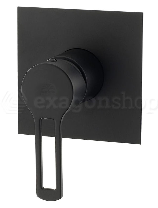 Paffoni Ringo Rin010no/m Miscelatore doccia Incasso 1 Utenza Senza Deviatore Piastra Inox Nero Opaco