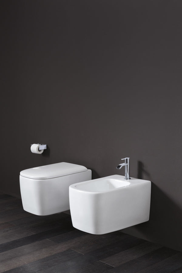 Nic Semplice Wc Sospeso 53x35x29 Bianco Lucido