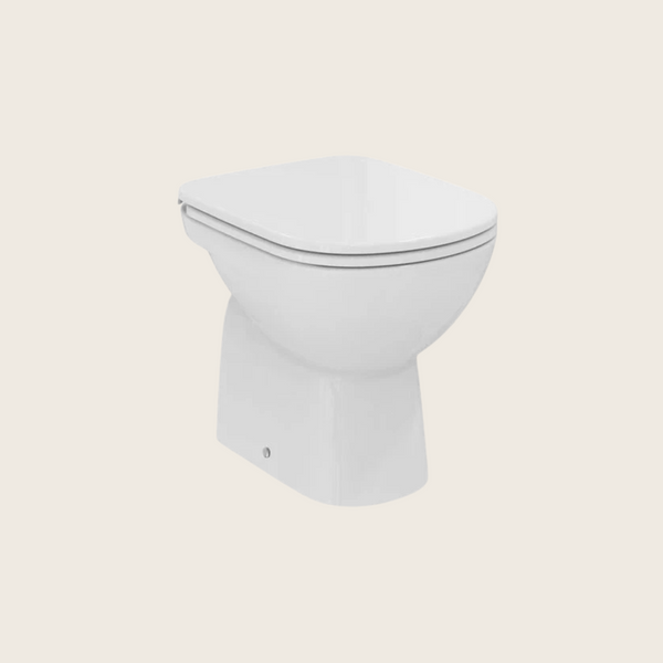 Vaso con scarico a pavimento senza sedile in ceramica bianco europeo Gemma 2 J522201 Ceramica Dolomite