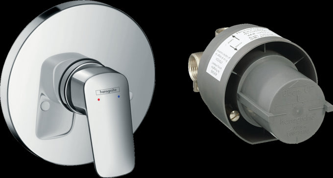 Miscelatore doccia a muro Monocomando con corpo ad Incasso Cromo Hansgrohe Logis 71666000