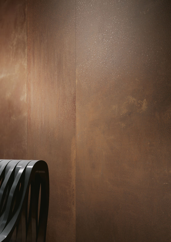 Cotto D'Este Kerlite Metal 5 Plus Pavimento Rivestimento 100x100 Cm 5,5 Mm In Porcellanato Ceramico Sottile Corten
