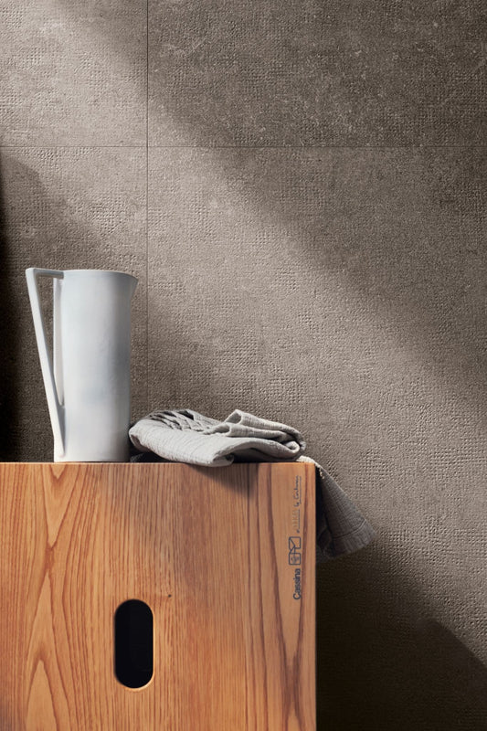 Cotto D'Este X-Beton 14mm Pavimento Rivestimento 90x90 Cm In Gres Porcellanato Spessorato Naturale Rettificato Dot 70