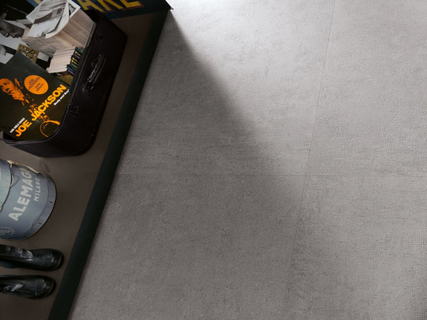 Cotto D'Este X-Beton 14mm Pavimento Rivestimento 90x90 Cm In Gres Porcellanato Spessorato Satinata Rettificato Dot 50