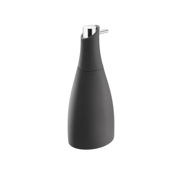 Dispenser sapone liquido da appoggio nero soft cromo Saku 2522604 Cosmic