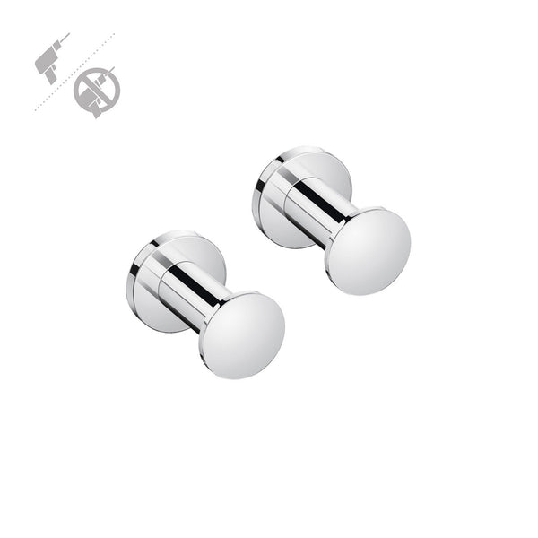 Coppia appendini portasciugamano Cromo Architect 2050121D Cosmic