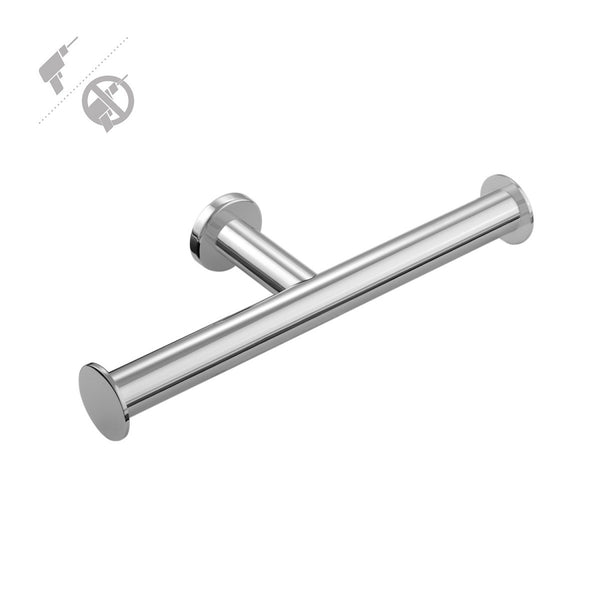 Portarotolo Doppio fissaggio a muro o con adesivo smartfix Cromo Cosmic Architect dual 2050157D