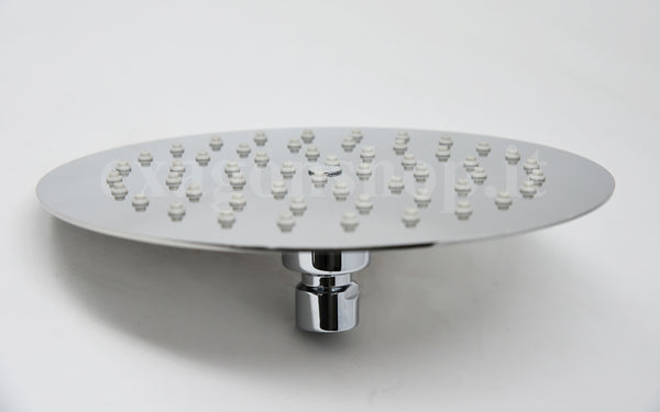 Nikless Piano Round 200 soffione 20 cm tondo ultra piatto in acciaio