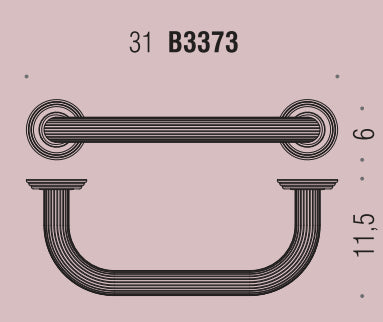 Colombo Design Hermitage Maniglione di sicurezza vasca cromo