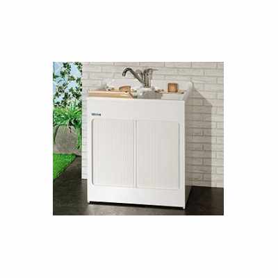Colavene Lavacril Mobile Lavatoio 80x60 con due vasche in abs metacrilato bianco