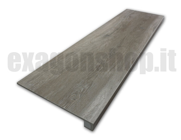 Gradone 33x120 Costa Retta Gradino Rettificato Effetto Legno Castagno Naturale Woodtime Monocibec