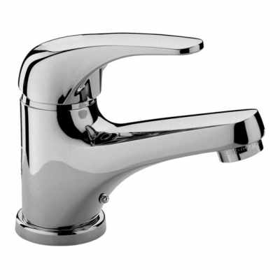 Paffoni Apollo Miscelatore lavabo Monocomando Cromo APM070CR Cromato, vista frontale su sfondo bianco