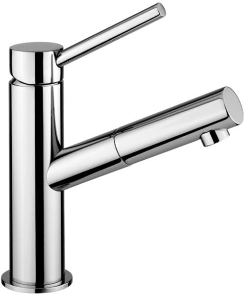 Paffoni Microm Mi071 Miscelatore lavabo Senza Scarico Cromo, vista frontale su sfondo bianco