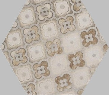 Pavimento rivestimento 21x18.2 Decoro esagonale cementine freddi Ragno Rewind 00R4DVR6