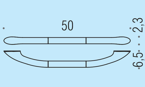 Colombo Contract maniglione Da Vasca 50 cm Cromo