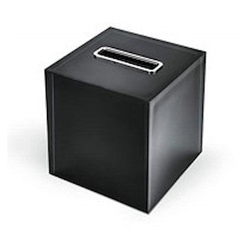 Colombo design Cool w4504 Porta Kleenex Quadrato In Resina Icy Nero