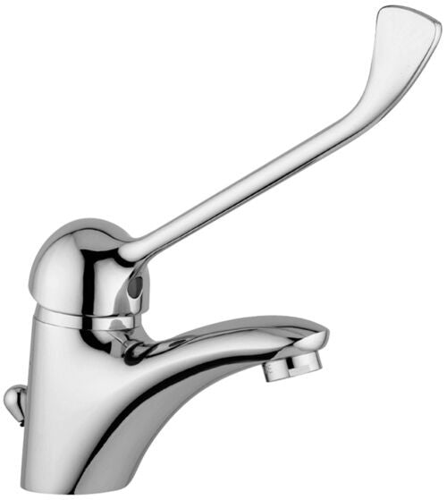 Paffoni Nettuno Due Nd305 Miscelatore lavabo con Leva, vista frontale su sfondo bianco