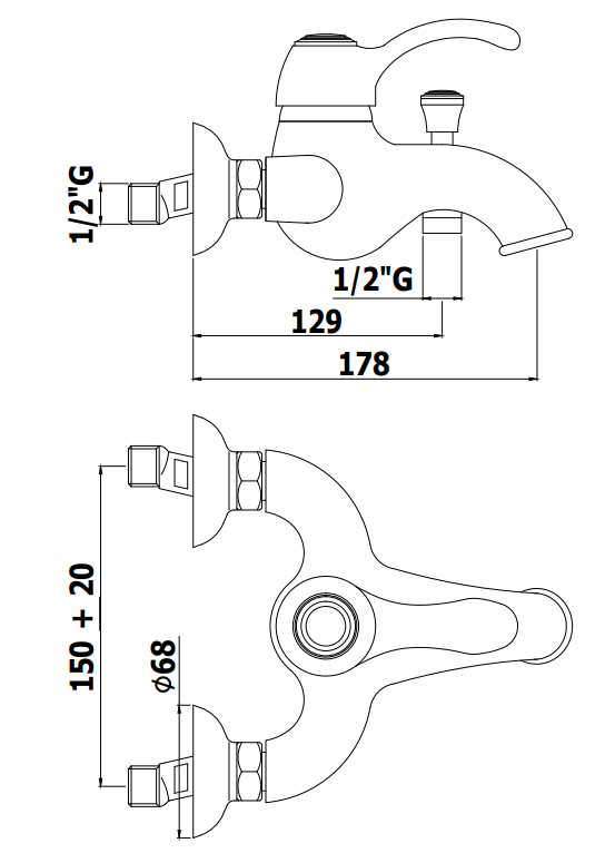 Paffoni Flavia Fa022 Miscelatore vasca Monocomando Esterno, dettaglio ravvicinato della texture antiscivolo
