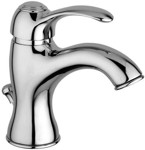 Paffoni Flavia Fa075 Miscelatore Lavabo con scarico, vista frontale su sfondo bianco