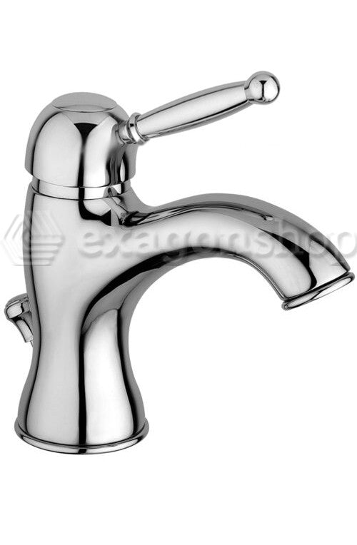 Paffoni Giorgia Gi075 Miscelatore Lavabo con scarico, vista frontale su sfondo bianco