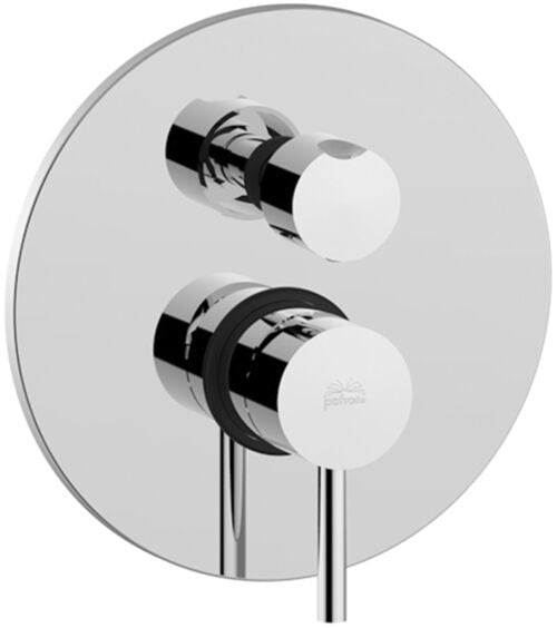 Paffoni Light Lig018 Miscelatore Doccia Ad Incasso 2 Uscite, dettaglio ravvicinato della finitura e del marchio