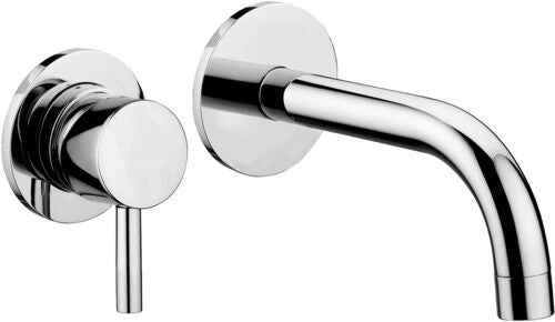 Paffoni Stick Sk006 70 Miscelatore Lavabo con bocca 175 mm, vista frontale su sfondo bianco
