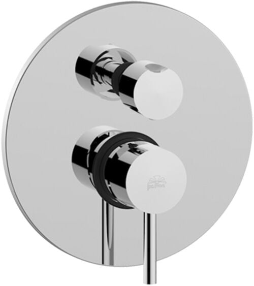Paffoni Stick Sk018 Miscelatore doccia Incasso 2 Uscite 1, dettaglio ravvicinato della finitura e del marchio