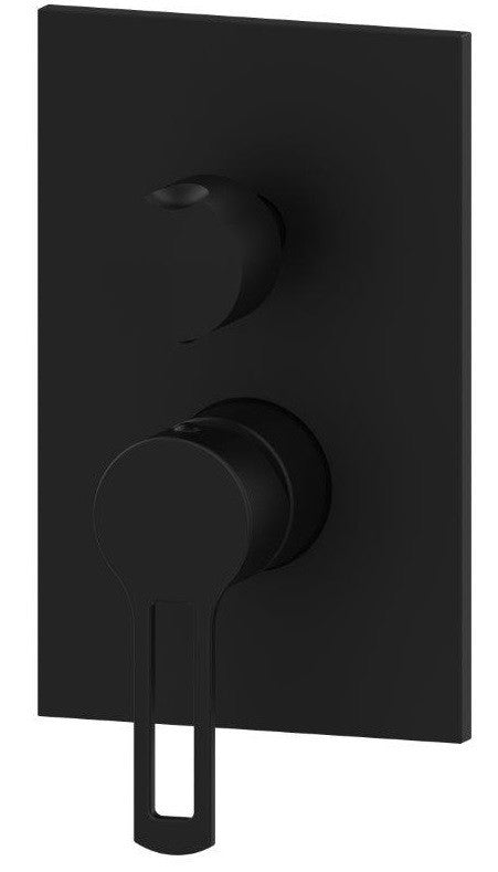 Paffoni Ringo Rin018nom Miscelatore doccia Incasso Nero, dettaglio ravvicinato della finitura e del marchio