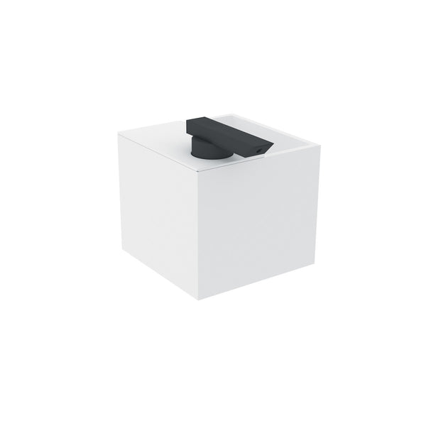Dispenser portasapone con Portaspazzolini nero Satinato Bianco The Grid 2683604 Cosmic
