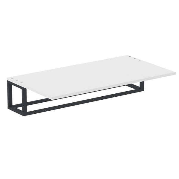 Portasciugamani 55x30 con mensola Nero Satinato Bianco The Grid 2683668 cosmic