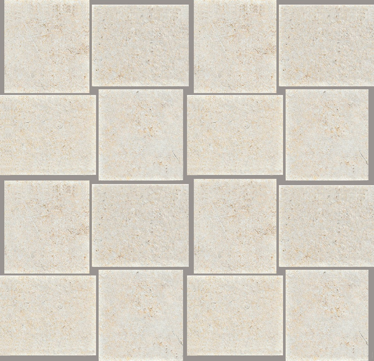 Pavimento rivestimento 30x30 mosaico 9,5 mm in gres porcellanato avorio Ragno Realstone Jerusalem 00R09G04
