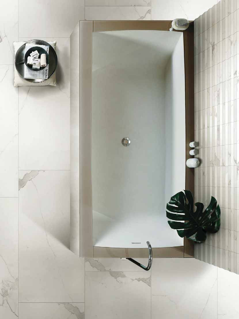 Cerim Timeless Pavimento Rivestimento 60x60 Cm Rettificato 10mm Effetto Marmo Gres Porcellanato Smaltato Calacatta Lucido