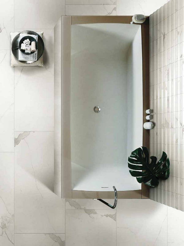 Cerim Timeless Pavimento Rivestimento 80x80 Cm Rettificato 6mm Effetto Marmo Gres Porcellanato Smaltato Calacatta