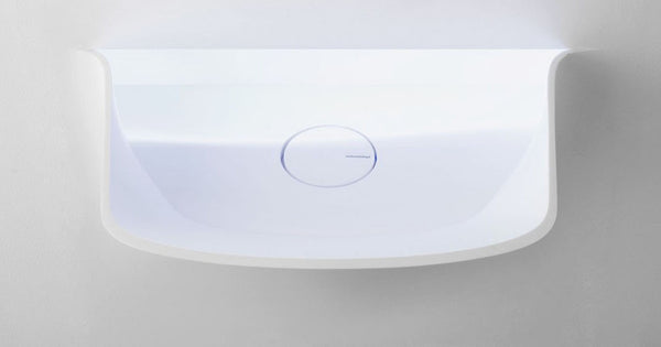 Antonio Lupi Design Soffio Lavavo Da Incasso Parete In Corian Bianco