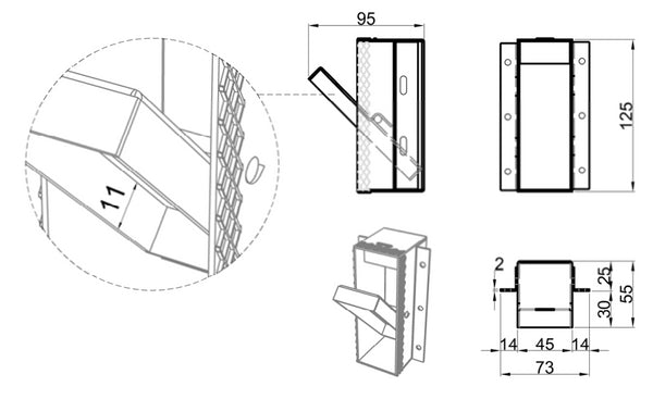 Antonio Lupi Design Sesamo1 Appendi Abiti Da Incasso A Parete In Acciaio Inox