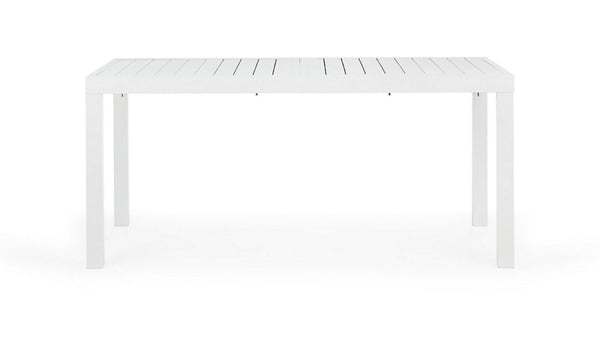 Andrea Bizzotto Hilde Tavolo Allungabile 160-240 x 90 cm in Alluminio Bianco