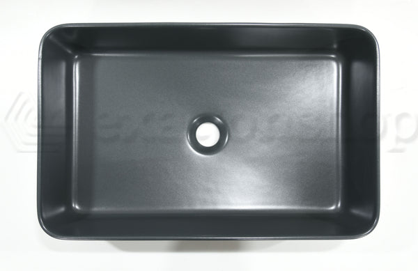 Lavabo 55x36 Rettangolare seconda scelta Basalto Matt Semplice 001481049 Nic